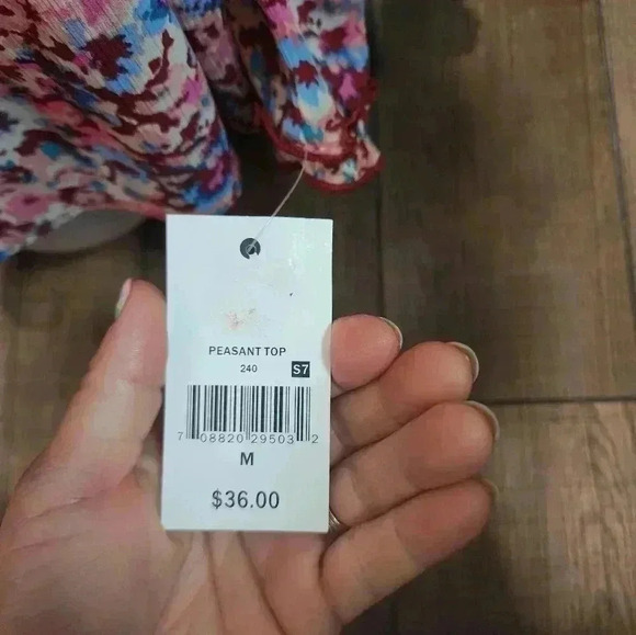 Ophelia Roe womens size small top blouse Floral BRAND NEW - Picture 3 of 5